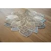 Zeller Lėkštės pagalvėlė FLOWER, 46 cm, aukso spalvos