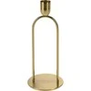 Home Styling Collection Gold Metalinis dekoratyvinis žvakių laikiklis, auksinis, 20 cm