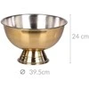 Dekoracja Domu Steel Nerūdijantis plienas bowl, Ø 39,5 cm, auksinis