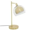 Atmosphera GLAMOUR Naktinė šviesa aukso spalvos, metalas ir stiklas, 48 cm