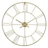 Atmosphera Apvalus sieninis laikrodis iš 3D metalo, Ø 70 cm, auksinis