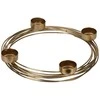 Home Styling Collection Žvakidė metalinas auksinis už 4 žvakes 28x3,5 cm