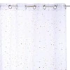 Atmosphera Window curtain, baltas with auksinis stars - 140 x 250 cm