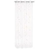 Atmosphera Window curtain, baltas with auksinis stars - 140 x 250 cm