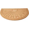 Home Styling Collection Half-round doormat made of coconut fiber, 52 x 79 cm