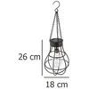 Pakabinamas šviestuvas Home &amp; Styling LED saulės šviesos sodo lempa stilingas ekologiškas universalus