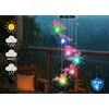 Maximex Hanging solar lamp, LED butterflies, wind chime, 78 cm