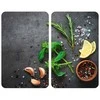 HERBS stiklo apsauginės plokštės krosnelei - 2 vnt, WENKO