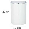 Wenko Weko šiukšliadėžė su mygtuku 5L balta (23882)