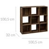 5five Simply Smart Indus atvira knygų spinta, 100,5 x 32 x 100,5 cm