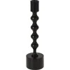 Hs Decoration Žvakidė aliuminis juoda 23,5 cm