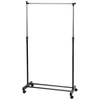 Excellent Houseware Drabužių kabykla metalinas juoda ant ratukų 160 cm