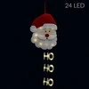 Fééric Lights and Christmas Kalėdų šviesos dekoracija, Kalėdų Senelis su užrašu, 24 LED