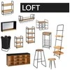 Keturių lygių lentyna LOFT, Wenko