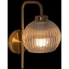 Lamp Kugel sieninis šviestuvas KRYS, aukso ir stiklo, aukštis 30 cm