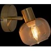Atmosphera Lamp PILLA sieninis šviestuvas, auksas ir stiklas, Ø 10 cm