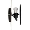 Atmosphera Lamp Juodas palėpės sieninis šviestuvas MYSTI, aukštis 30,5 cm