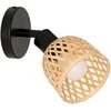 Atmosphera Lamp Sieninis šviestuvas LIO su gaubtu, pagamintas iš pinto bambuko, Ø 10 cm