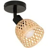 Atmosphera Lamp Sieninis šviestuvas LIO su gaubtu, pagamintas iš pinto bambuko, Ø 10 cm