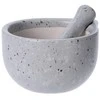 Kitchen Craft Virtuvinis skiedinys su grūstuvu, keramikinis, baltas
