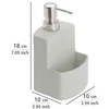 Wenko Festival muilo dozatorius 380 ml keraminis pilkas