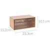 Hs Decoration Kosmetikos organizatorius bambukinis 23,5x15,5x11 cm