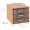 Kosmetikos organizatorius bambukinis 15x12x11 cm