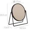 5five Simply Smart Kosmetinis veidrodis, stovimas, sulankstomas, Ø17 cm, juodas