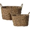 Home Styling Collection Sandėliavimo krepšeliai su rankenomis, jūržolių pynė, 2 vnt