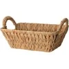 Home Styling Collection Pintas vandens hiacinto duonos krepšelis BRAID, su rankenomis, 30 x 20 cm