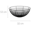 5five Simply Smart 55 Juodas METAL krepšelis 32 cm Lėkštė vaisiams ir daržovėms