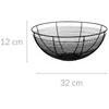 5five Simply Smart 55 Juodas METAL krepšelis 32 cm Lėkštė vaisiams ir daržovėms