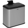 5five Simply Smart Steel ECO bio šiukšliadėžė su nerūdijančio plieno korpusu, 5 l