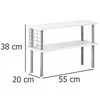 Kesper Küchenregal mit 2 Ebenen, MDF, FSC, baltas