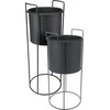 Home Styling Collection PIECES Metaliniai gėlių vazonai IDEM, 2 vnt.