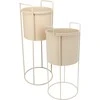 Home Styling Collection PIECES Metaliniai gėlių vazonai IDEM, 2 vnt.