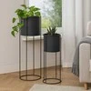 Home Styling Collection PIECES Metaliniai gėlių vazonai IDEM, 2 vnt.