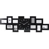Home Styling Collection Sieninis laikrodis su 10 juodų nuotraukų rėmelių, 80 x 4 x 26 cm
