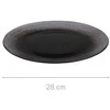 Home Styling Collection LAKRIS plokščio stiklo plokštė, Ø 28 cm