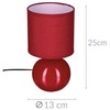Atmosphera Lamp Baltas naktinis šviestuvas Boule, dekoratyvinis apšvietimas su gaubtu ir keraminiu pagrindu E14