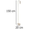 Atmosphera Lamp Metalinis toršeras svetainei, modernus, aukso spalvos.
