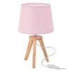 Atmosphera Lamp Naktinis šviestuvas vaikų kambariui arba miegamajam 31 cm rožinės spalvos medžio ir audinio