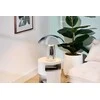 Atmosphera Lamp OMIA grybo formos naktinė lempa, sidabrinė, aukštis 34 cm