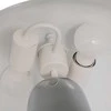 Atmosphera Lamp OMIA grybo formos naktinė lempa, sidabrinė, aukštis 34 cm