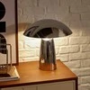 Atmosphera Lamp OMIA grybo formos naktinė lempa, sidabrinė, aukštis 34 cm