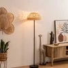 Atmosphera Lamp RORY toršeras su pintu gaubtu, Ø 40 x 150,5 cm