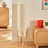 Atmosphera Lamp Toršeras su tekstiliniu gaubtu RAFA, medinės kojelės, Ø 24 x 107 cm