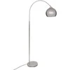 Lamp FLORIS arkinis toršeras, metalinis, sidabro spalvos, 177 cm