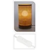 Home Styling Collection Bambuko stalinis šviestuvas, vamzdis, pušies medienos pagrindas, 13 x 23 cm