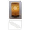 Home Styling Collection Bambuko stalinis šviestuvas, vamzdis, pušies medienos pagrindas, 13 x 23 cm